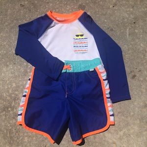 Boys 5T Bathing Suit & Rash Guard